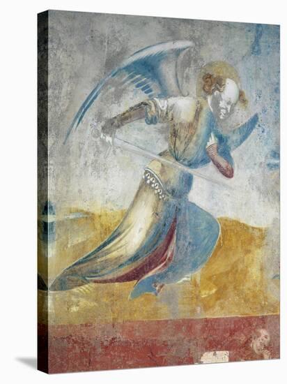 Figure of Angel, Detail of Last Judgment of 15th Century-null-Premier Image Canvas