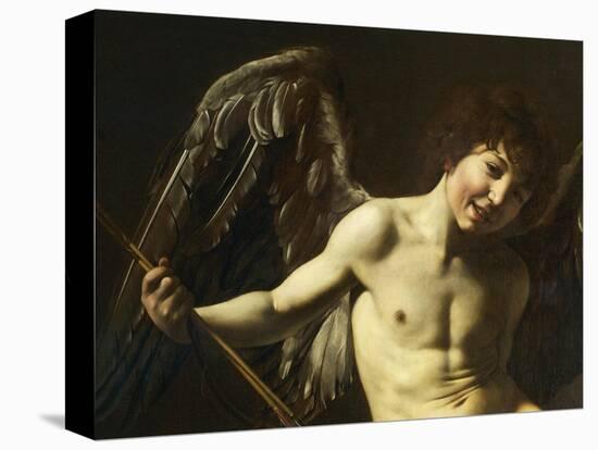 Figure of Cupid, Detail from Amor Victorious or Love Conquers All-Caravaggio-Premier Image Canvas