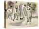 Figures in a Park, Charleston, South Carolina, 1916 (W/C on Paper)-Jules Pascin-Premier Image Canvas