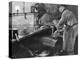 Filling Beer Barrels in an American Brewery, 1885-null-Premier Image Canvas