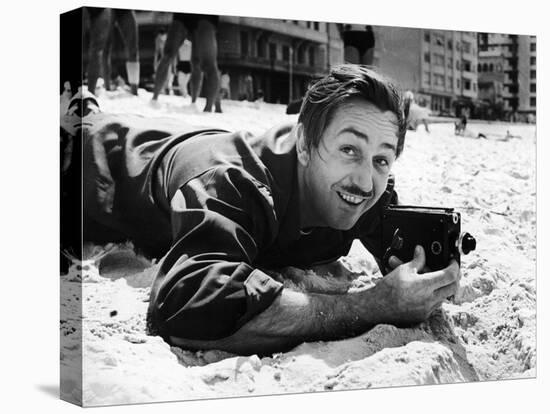 Film Maker Walt Disney Filming on Brazilian Beach-Hart Preston-Premier Image Canvas