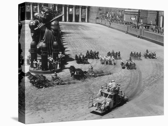 Filming the Chariot Race from 'Ben-Hur', 1925 (B/W Photo)-American Photographer-Premier Image Canvas