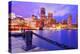 Financial District Of Boston, Massachusetts Viewed From Boston Harbor-SeanPavonePhoto-Premier Image Canvas