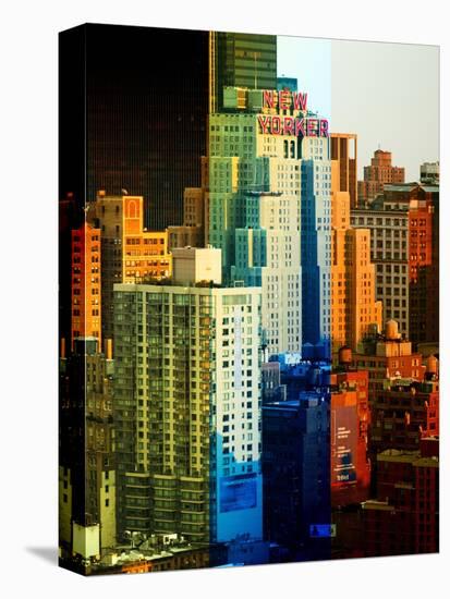 Fine Art, White Frame, Full Size Photography, the New Yorker Hotel, Midtown Manhattan, NYC, US-Philippe Hugonnard-Stretched Canvas