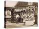 Fine Display of Meat Displayed Outside a Butcher's Shop-null-Premier Image Canvas