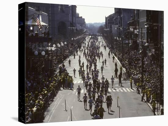 Finishers on Boyleston Street at the 1990 Boston Marathon-null-Premier Image Canvas