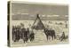 Finlander's Tent and Reindeer on the Neva, St Petersburg-null-Premier Image Canvas