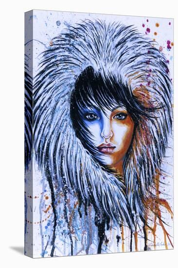 Fire and Ice Girl Portrait-Michelle Faber-Premier Image Canvas