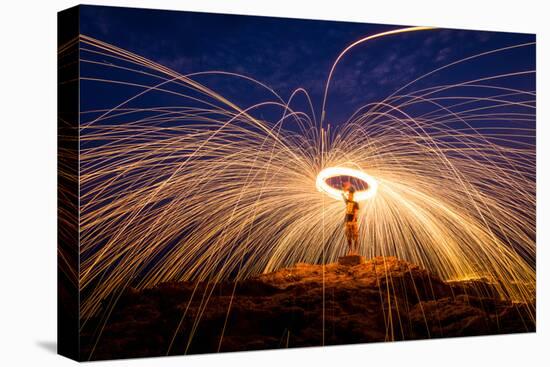 Fire Dancing on the Rocks-Infinity T29-Premier Image Canvas