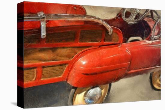 Fire Engine Pedal Car-Michelle Calkins-Stretched Canvas