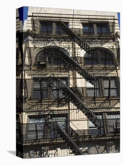 Fire Escapes on the Outside of Buildings in Spring Street, Soho, Manhattan, New York, USA-Robert Harding-Premier Image Canvas