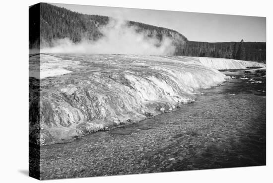 Firehold River, Yellowstone National Park, Wyoming, ca. 1941-1942-Ansel Adams-Stretched Canvas