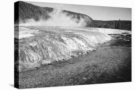 Firehold River, Yellowstone National Park, Wyoming, ca. 1941-1942-Ansel Adams-Stretched Canvas