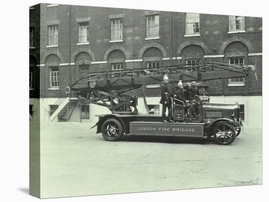 Firemen Aboard a Fire Engine, London Fire Brigade Headquarters, London, 1929-null-Premier Image Canvas