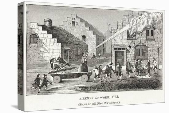 Firemen at Work, 1733, Pub. C.1887-null-Premier Image Canvas