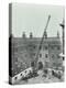 Firemen Demonstrating the Magirus Ladder, London Fire Brigade Headquarters, London, 1910-null-Premier Image Canvas