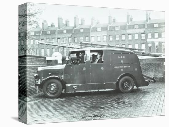 Firemen Inside a Fire Engine, Kingsland Road Fire Station, London, 1935-null-Premier Image Canvas