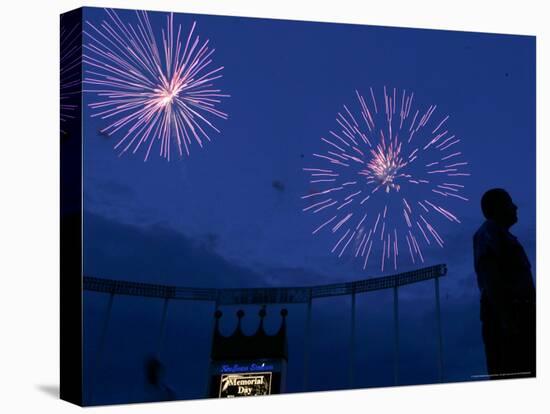 Fireworks at Kauffman Stadium, Kansas City, Missouri-Charlie Riedel-Premier Image Canvas