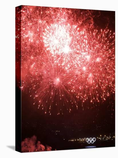 Fireworks Explode During the Opening Ceremony of the Vancouver 2010 Olympics-null-Premier Image Canvas