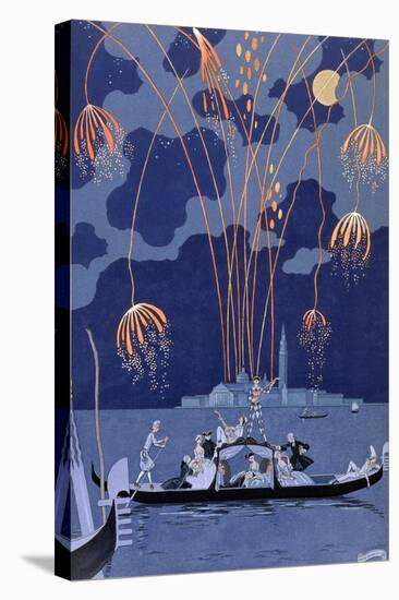 Fireworks in Venice, Illustration for Fetes Galantes by Paul Verlaine 1924-Georges Barbier-Premier Image Canvas