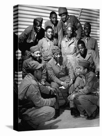 First African American Troop the United States Has Ever Sent to England-David Scherman-Premier Image Canvas