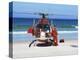 First Aid Medical Helicopter Lands on the Beach, South Africa, Africa-Yadid Levy-Premier Image Canvas