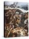 First Battle of the Somme (Colour Litho)-Stanley L. Wood-Premier Image Canvas