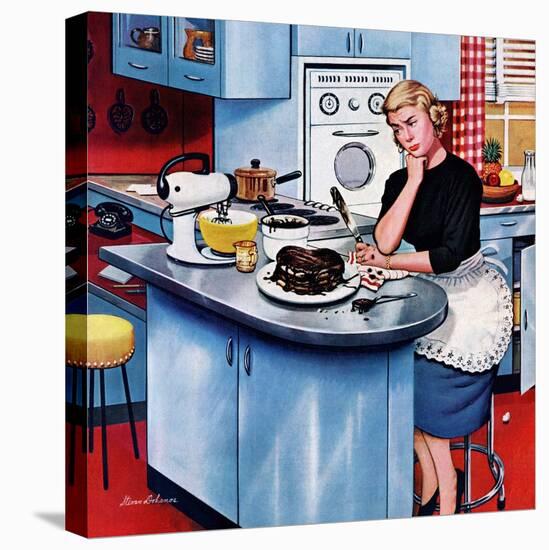 "First Cake", May 21, 1955-Stevan Dohanos-Premier Image Canvas