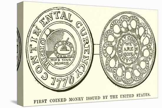 First Coined Money Issued by the United States-English School-Premier Image Canvas