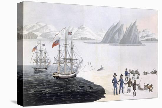 First Communication with the Natives of Prince Regent's Bay, 1818-John Sackheouse-Premier Image Canvas