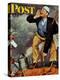 "First Flower" or "First Crocus" Saturday Evening Post Cover, March 22,1947-Norman Rockwell-Premier Image Canvas