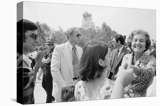 First Lady Betty Ford shakes hands at a campaign stop in the South, 1976-Thomas J. O'halloran-Premier Image Canvas