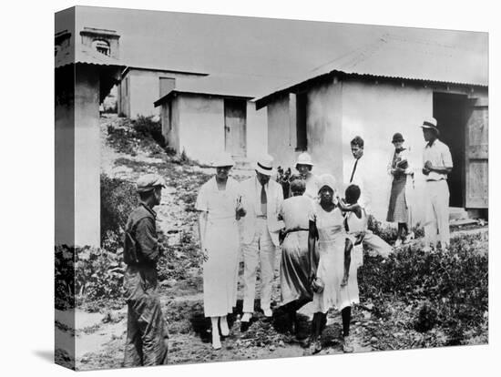 First Lady Eleanor Roosevelt Tours the Virgin Islands-null-Stretched Canvas