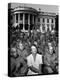 First Lady Eleanor Roosevelt with a Large Group of US Soldiers-Thomas D. Mcavoy-Premier Image Canvas