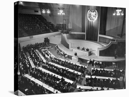 First Meeting of the Un Organization's General Assembly in the Methodist Church's Central Hall-David Scherman-Premier Image Canvas