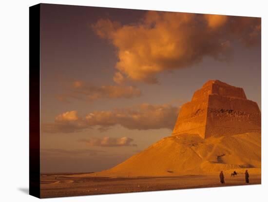 First Pyramid of Pharaoh Snerfu, 4th Dynasty, Meidum, Old Kingdom, Egypt-Kenneth Garrett-Premier Image Canvas