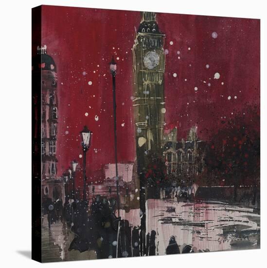 First Snows of Winter, Big Ben-Susan Brown-Stretched Canvas