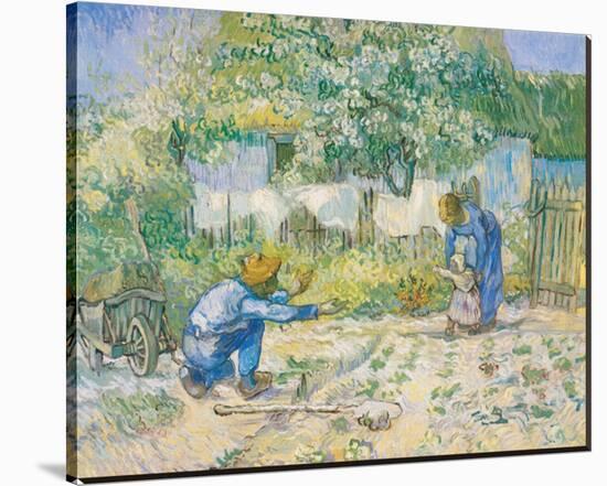 First Steps, c.1890-Vincent van Gogh-Stretched Canvas