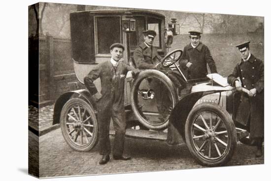 First taxi-cab in Liverpool, Merseyside, 1906-JP Wood-Premier Image Canvas