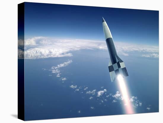 First V-2 Rocket Launch, Artwork-Detlev Van Ravenswaay-Premier Image Canvas