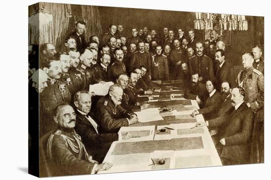 First World War: Signing of the Peace Treaty of Brest Litovsk (Brest-Litovsk) on 03/03/1917 (Photo)-Anonymous Anonymous-Premier Image Canvas