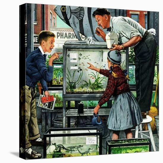 "Fish Aquarium", October 30, 1954-Stevan Dohanos-Premier Image Canvas