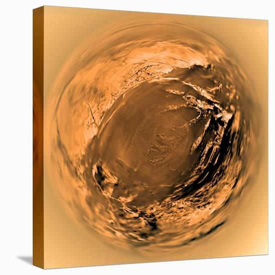 Fish-Eye View of Titan's Surface-Stocktrek Images-Premier Image Canvas