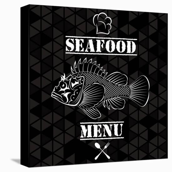Fish for the Restaurant Menu-111chemodan111-Stretched Canvas