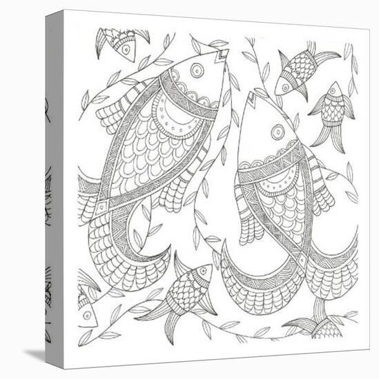 Fish In The Wild-Pam Varacek-Stretched Canvas