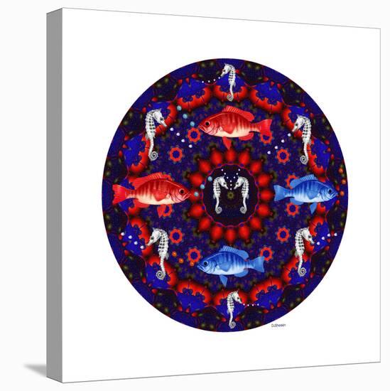 Fish Mandalas 53-David Sheskin-Premier Image Canvas