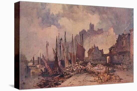 'Fish Market on the Quay, Folkestone Harbour', c1885-William Callow-Premier Image Canvas