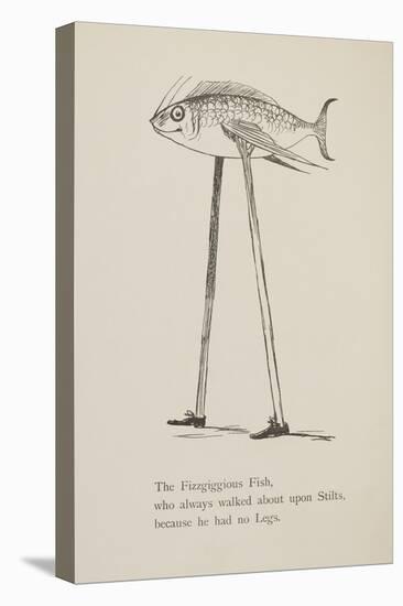 Fish On Stilts From Nonsense Botany Animals and Other Poems Written and Drawn by Edward Lear-Edward Lear-Premier Image Canvas