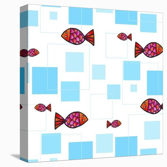 Fish Squares-null-Premier Image Canvas