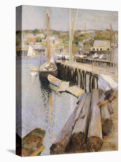 Fish Wharves, Gloucester, 1896-Willard Leroy Metcalf-Premier Image Canvas